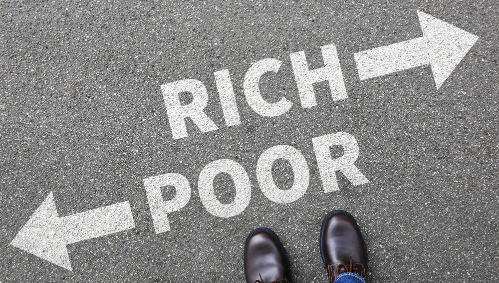 Rich or Poor Sign Bartering